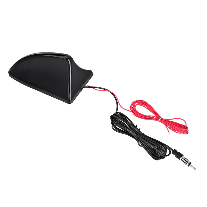 Eightwood Haifisch Antenne Auto Antenne Dach Shark Antenne Auto Kurz mit Verstärker AM/FM Autoradio