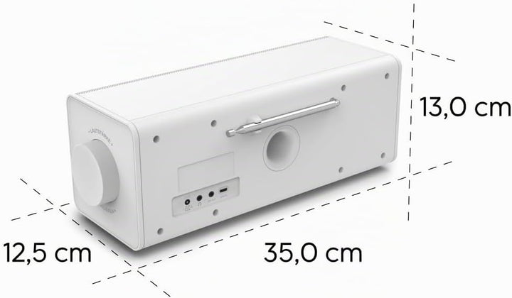 Hama Digitalradio, mit grossem Display, DAB+/FM/Bluetooth zum Streamen Nachfolger Weiss, Nachfolger
