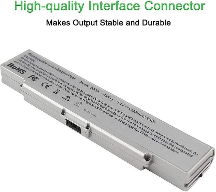 XITAIAN 11.1V 5200mAh VGP-BPS10 VGP-BPS9B Ersatz Laptop Akku für Sony VAIO VGN-AR47G/E1 VGN-AR520E V