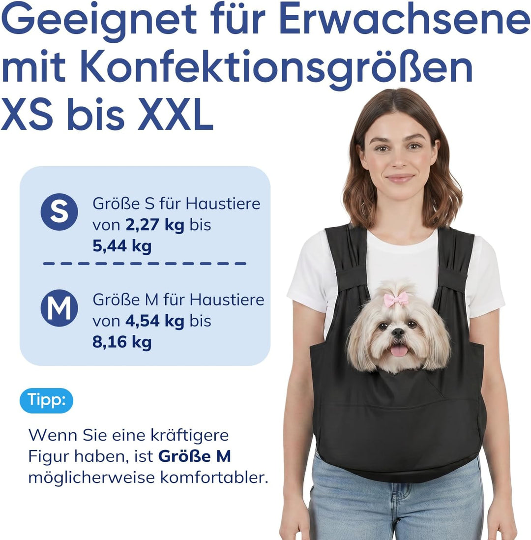 Supet Gepolsterten Gurten Hundetragetasche für kleine Hunde mit Bodenstütze | Gepolsterten Gurten zu