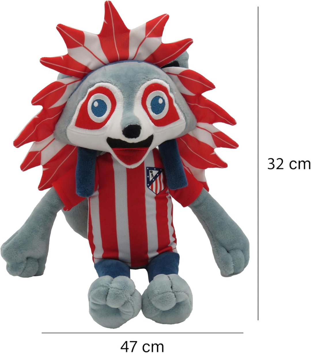 CyP Brands Atlético de Madrid, Plüschtier, Puppe, Indi, Mehrfarbig, offizielles Produkt