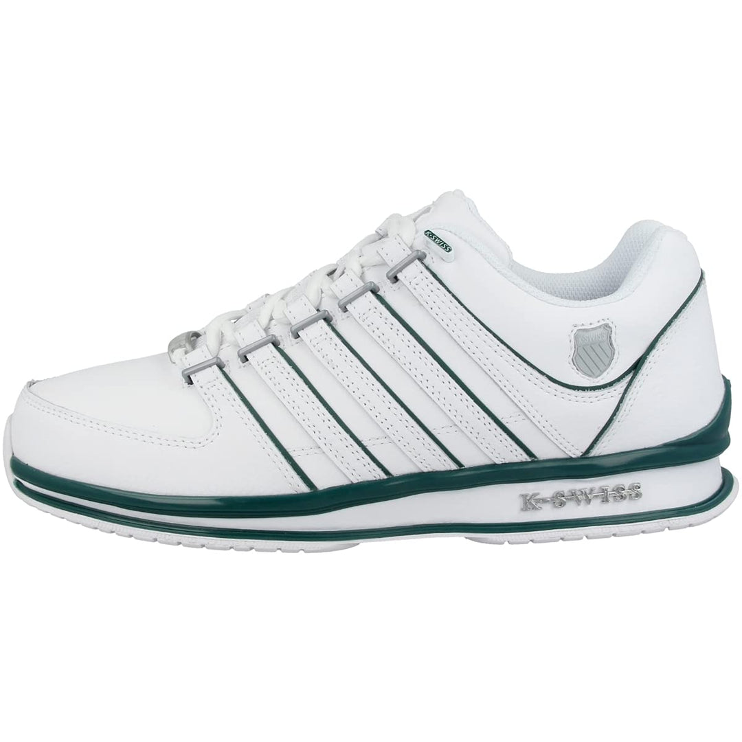 K-Swiss Herren Rinzler Sneaker 43 EU White Posy Green, 43 EU White Posy Green