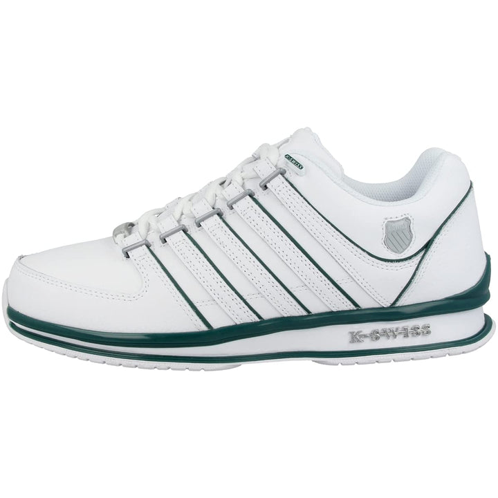 K-Swiss Herren Rinzler Sneaker 43 EU White Posy Green, 43 EU White Posy Green