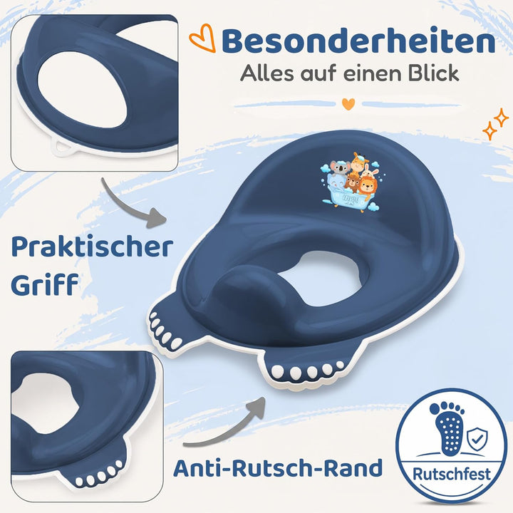 Kinder Toilettensitz TÜV Rheinland geprüft! Toilettenaufsatz für kinder ab 2 Jahre mit Anti-Rutsch B