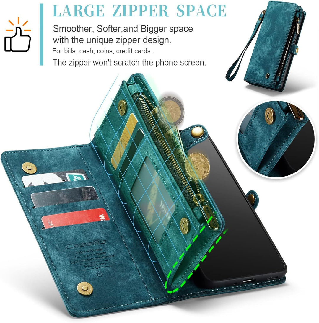 UFinetech Samsung A33 Hülle, Flip Leder TPU Stossfeste Kartenfach Tasche Samsung Galaxy A33 5G Handy