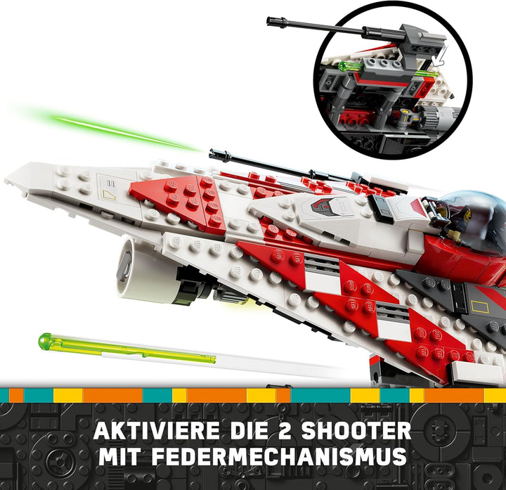 LEGO Star Wars Jedi Bobs Sternjäger, Bauspielzeug, Spielzeug-Sternenschiff Steinen, beliebter Charak