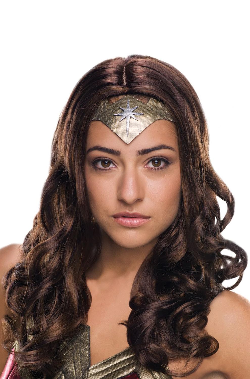 Rubie's Wonder Woman Deluxe-Perücke für Damen braun, Adult Einheitsgrösse