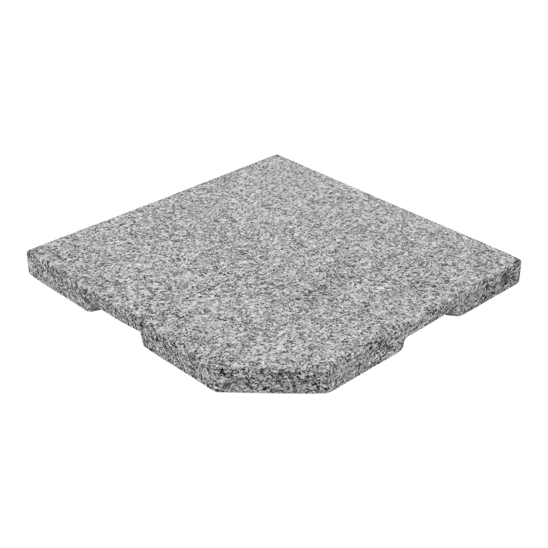 doppler SL-AZ Leichte Beschwerplatte 25 kg – Hochwertiger Natursteinsockel aus Granit – Für Schirmst
