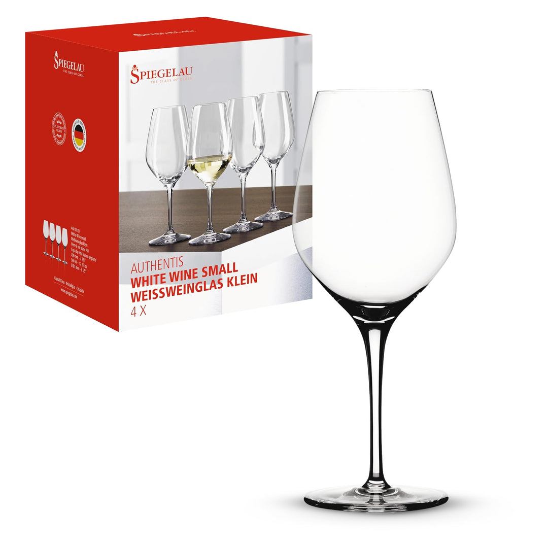 Spiegelau &amp; Nachtmann Weinglas, Bleifreies Kristallglas Made in Germany, Weissweinglas, 4 Stück (1er