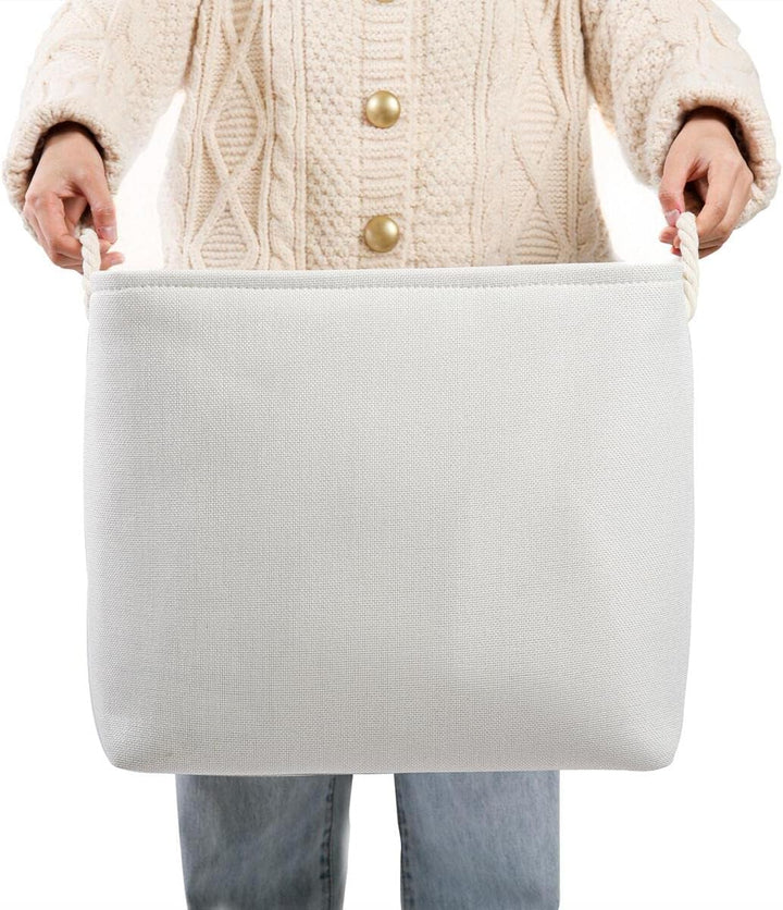 Mangata Aufbewahrungsbox Stoff,33 x 38 x 33 cm Grosser Aufbewahrungskorb, Korb Aufbewahrung für Schr
