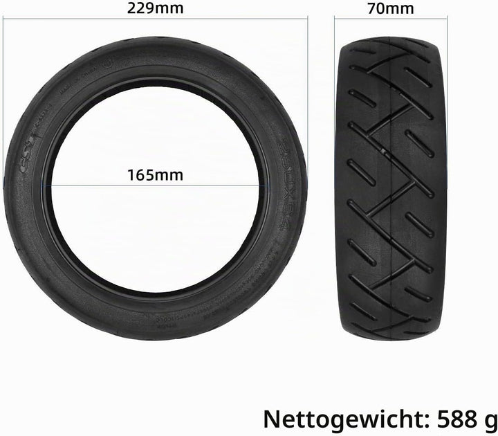 TREFAN 10 Zoll 250 * 64 Vakuumreifen für Xiaomi 4 Ultra Elektroroller, langlebiger, rutschfester Gum