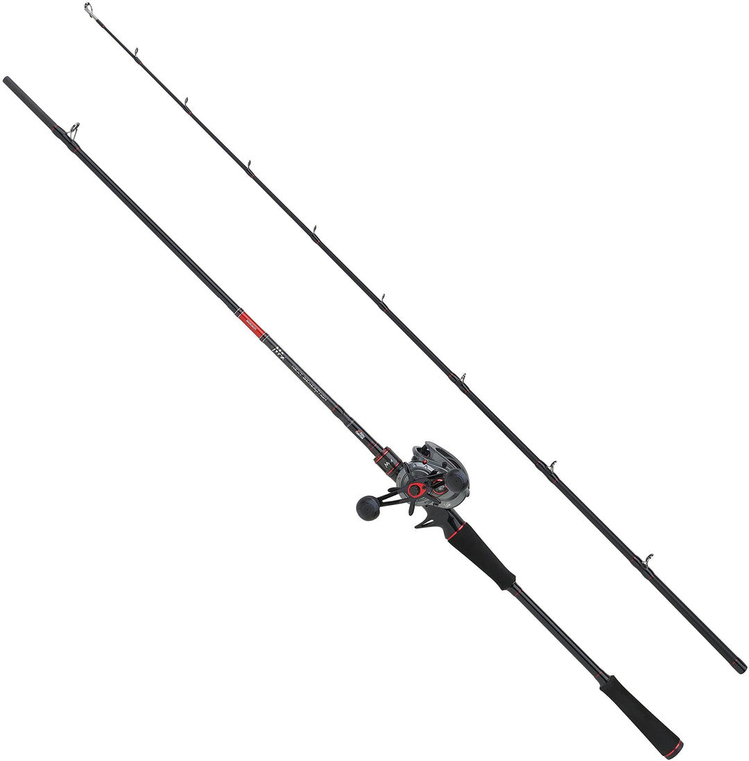 Abu Garcia MAX LP Hecht-Kombination, Ruten- und Rollen-Set, perfekt zum Köderangeln, 24T Carbon-Rohl