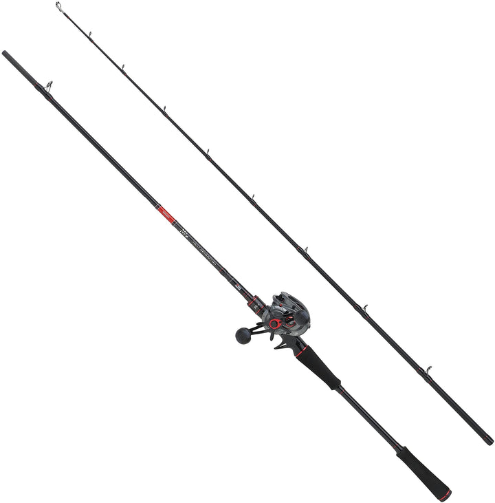 Abu Garcia MAX LP Hecht-Kombination, Ruten- und Rollen-Set, perfekt zum Köderangeln, 24T Carbon-Rohl