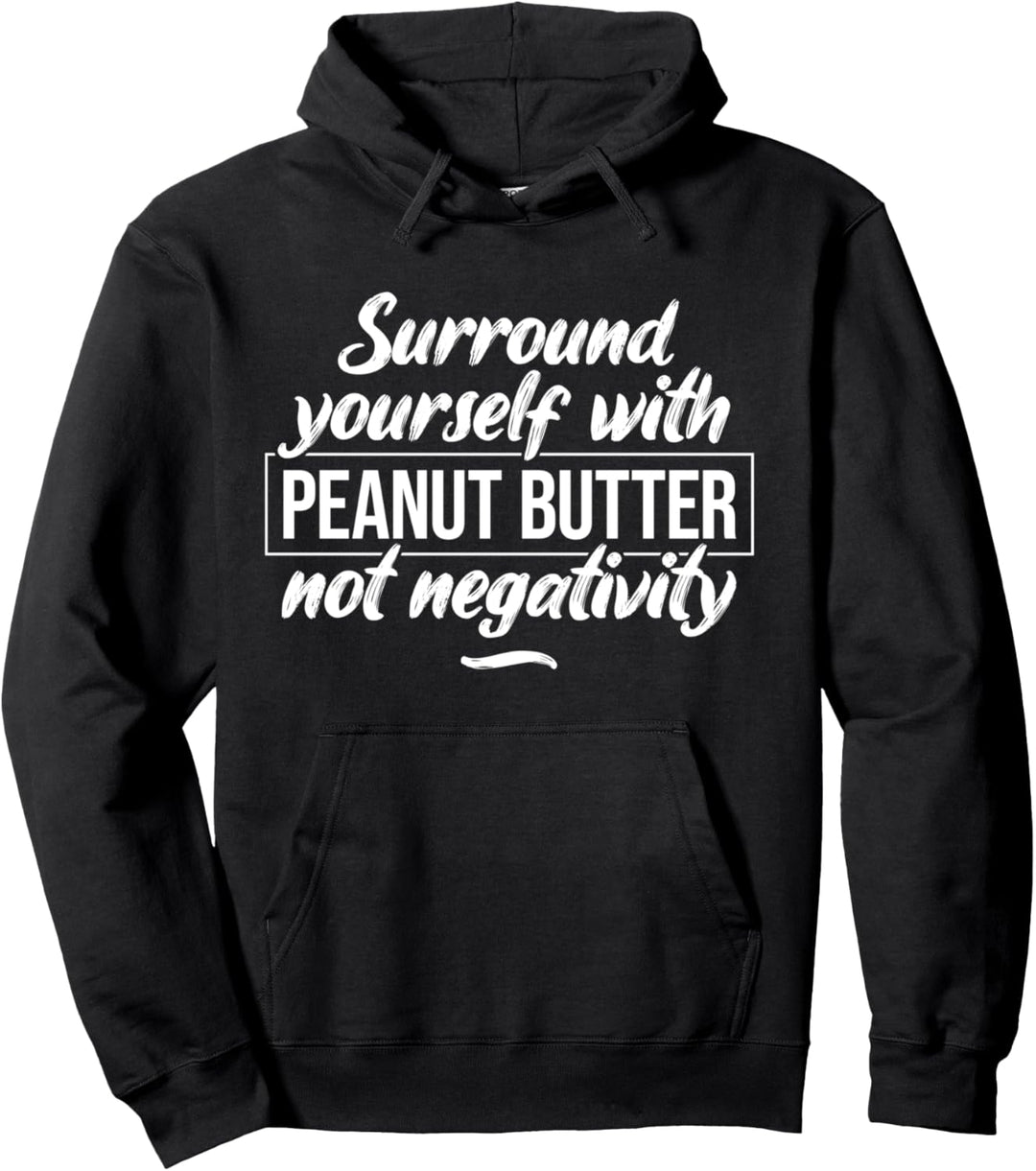 Positiver Workout Fitness Spruch Gym Training Erdnussbutter Pullover Hoodie