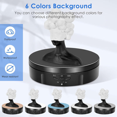 Drehteller Elektrisch, VAYOTOY 360 Grad Drehscheibe Elektrisch 6 Zoll/14,6 cm 10 kg Kleiner Elektris