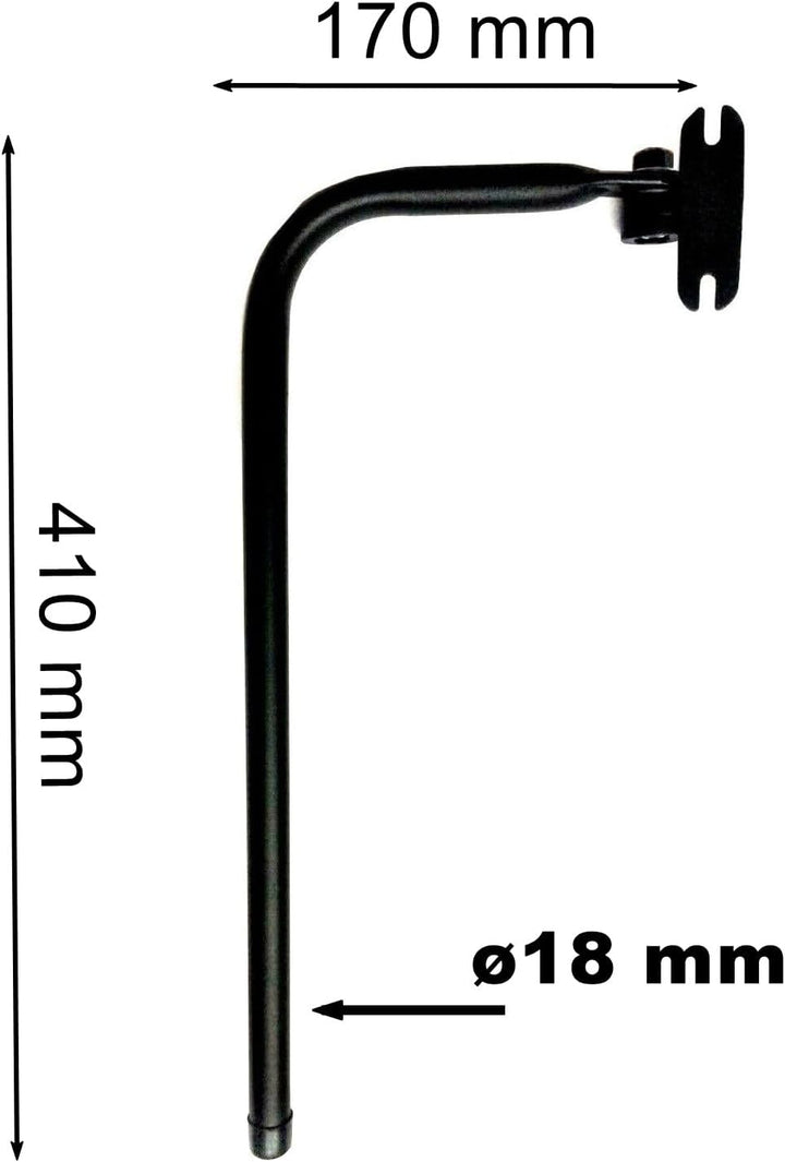 MelTruck® 2x Aussenspiegel Seitenspiegel 250 x165 mm ø18 LKW Traktor Bagger Spiegelhalter