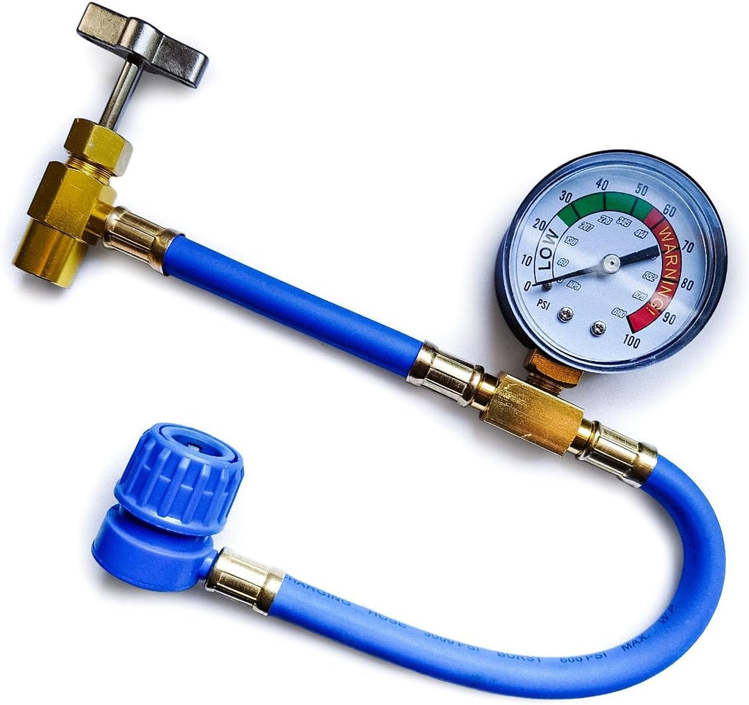 2x 3-in-1 Ersatzkältemittel R134a für Klimaanlagen mit Öl und Dichtmittel + Schlauch + Tuch