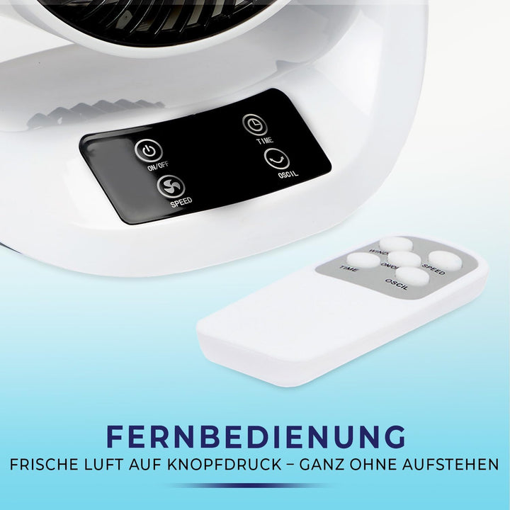 3 Pagen® kompakter Ventilator mit Fernbedienung – 3 Geschwindigkeitsstufen für ideale Abkühlung – 70