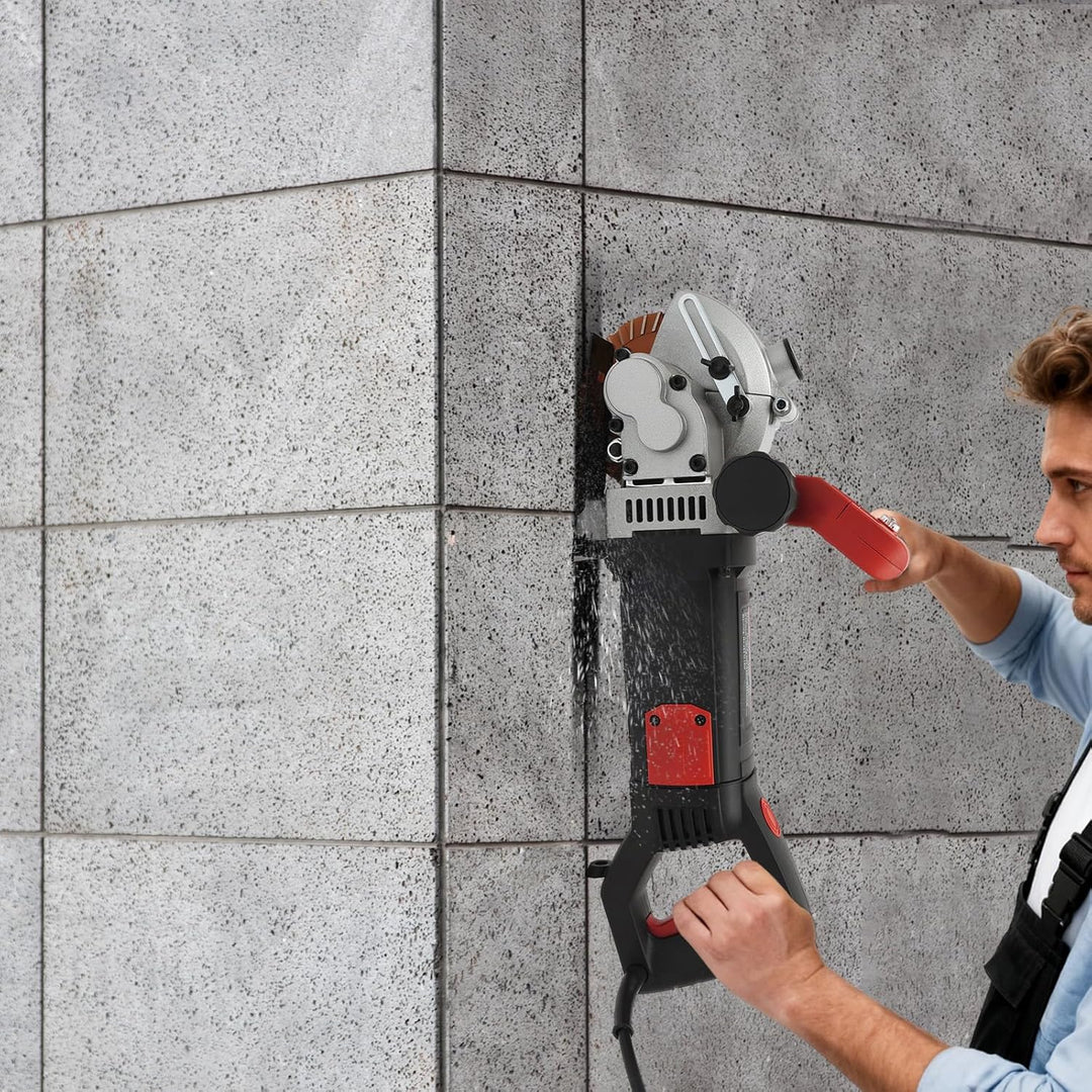 4800W Mauernutfräse Maschine mit Diamantlegierungsklingen, Einstellbarer Schlitz Elektrische Wand-Sc