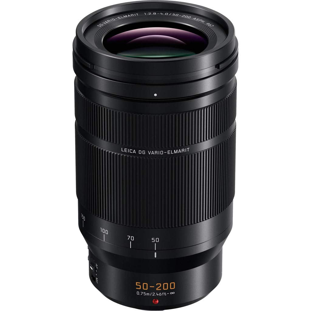 Panasonic H-ES50200E9 Leica DG Vario-Elmarit Kamera Objektive (50-200mm/F2.8-4.0, Premium Telezoom,