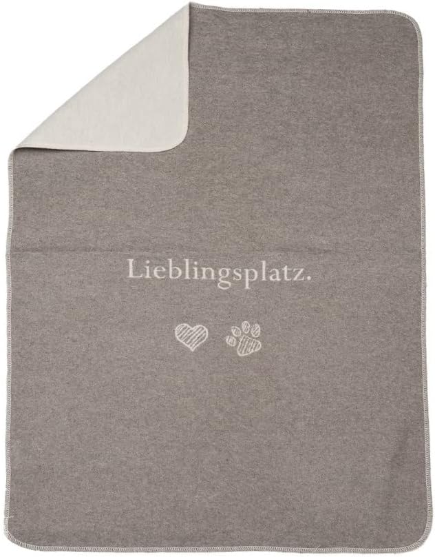 David Fussenegger Katzendecke 'Lieblingsplatz' 70 x 90 cm Rauch - Beige