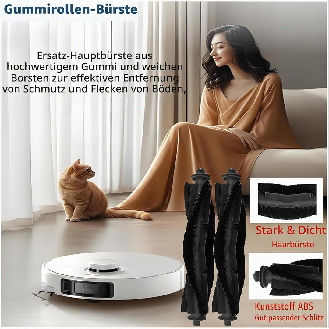 Ersatzteile Zubehör für MONSGA MS1 Max/Ultenic T20 Pro/T20 Pro+Saugroboter | 14 pack 2 Hauptbürste,