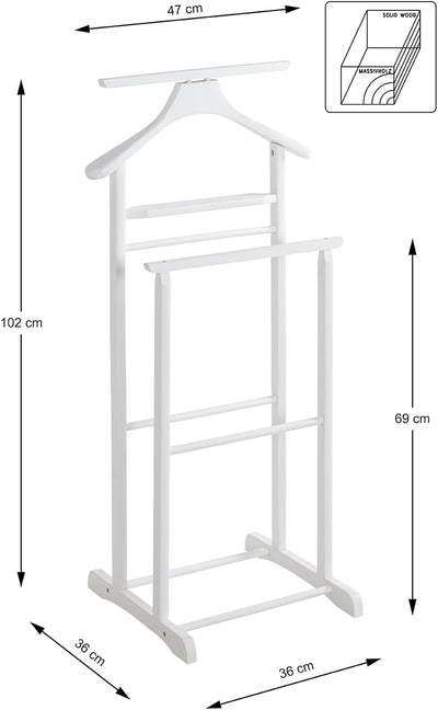 Haku-Möbel 30269 Herrendiener 47 x 36 x 102 cm,