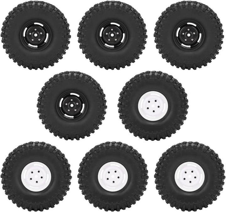 4 Stück 1.9-Zoll-Felgengummi-Reifenhaut,1/10 RC-Reifen, aufblasbare Reifen-Upgrade-Ersatzteile Remot