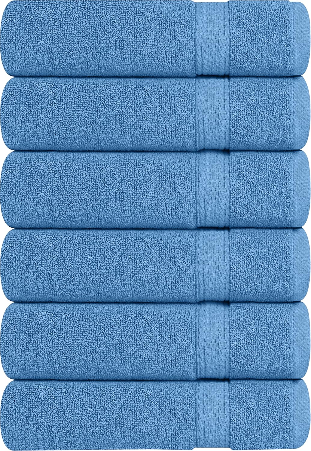 Utopia Towels - Handtücher Set aus Baumwolle - 100% Baumwolle, 41 x 71 cm - 6er Pack (Elektrisches B