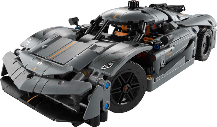LEGO Technic Koenigsegg Jesko Absolut Supersportwagen in Grau, Bauspielzeug für Jungen und Mädchen,