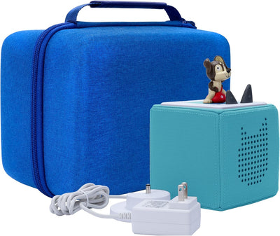 Aenllosi Harte Tasche Hülle für Tonies Toniebox Starter Set Tonies Musikbox, Nur Tasche (Blau), Blau