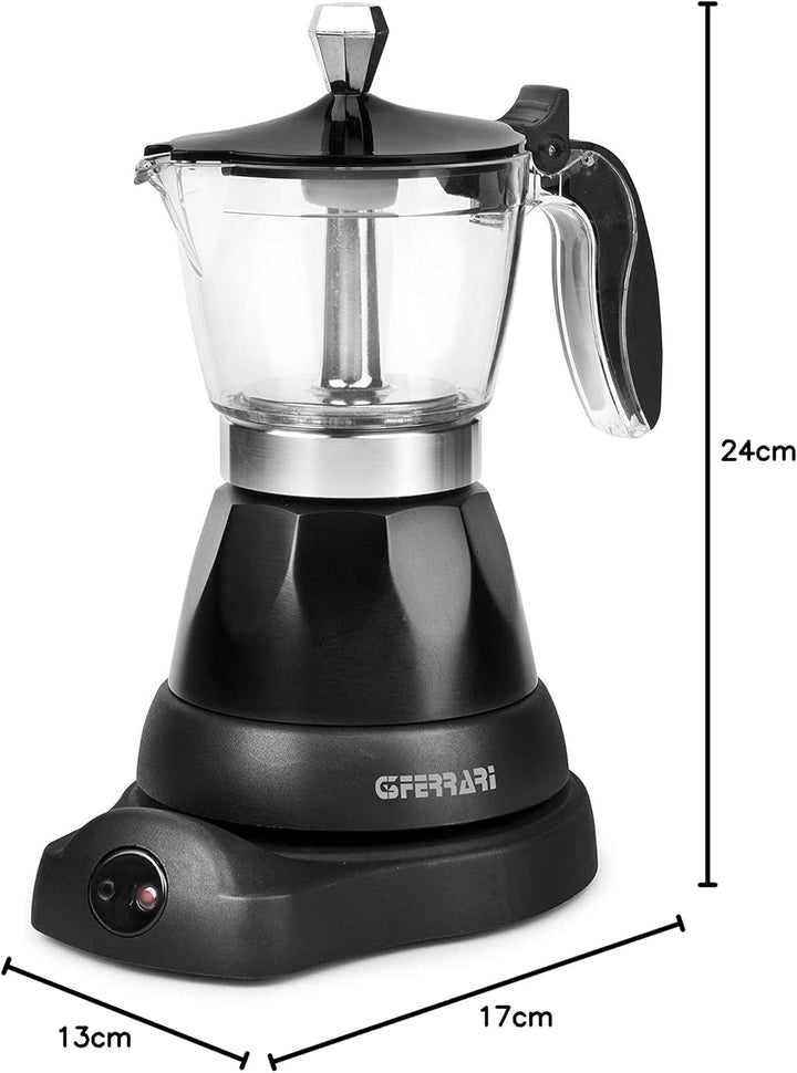 G3 Ferrari G10028 elektrischer Espressobereiter Bonjour für 3 Tassen mit Warmhaltefunktion Handbuch,