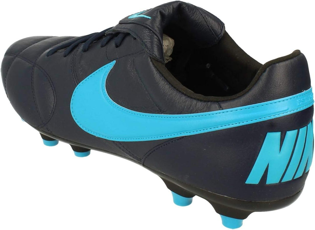 Nike Herren Premier II (FG) Football Shoe 40 EU Schwarz Obsidian Lt Current Blue Black 440, 40 EU Sc