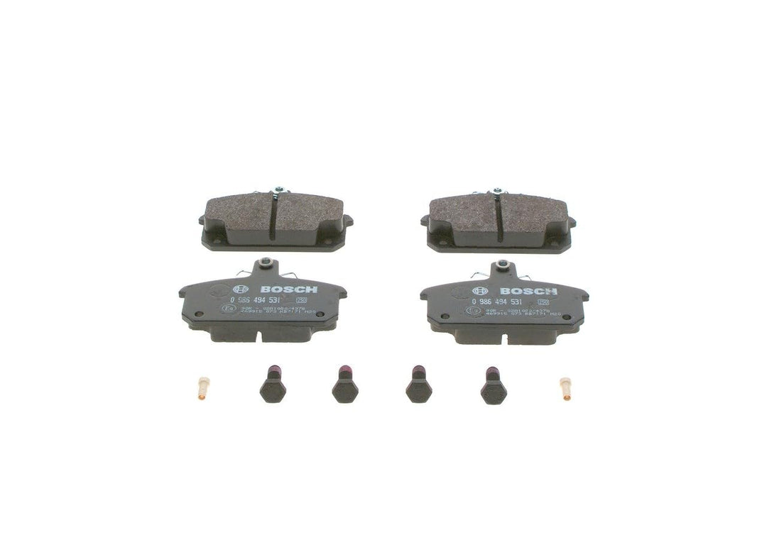 Bosch BP1452 Bremsbeläge - Vorderachse - ECE-R90 Zertifizierung - vier Bremsbeläge pro Set
