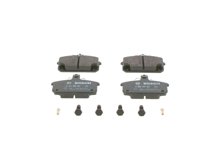 Bosch BP1452 Bremsbeläge - Vorderachse - ECE-R90 Zertifizierung - vier Bremsbeläge pro Set