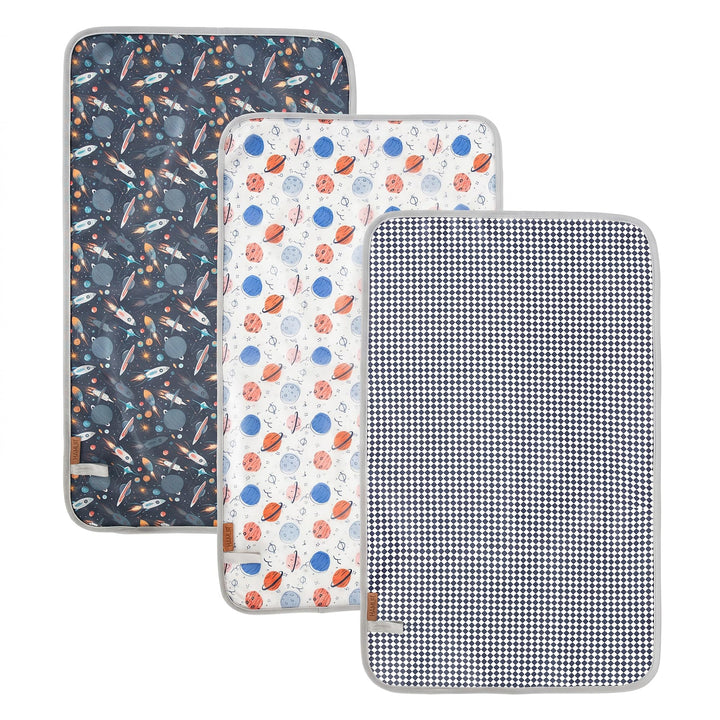 Hamur Home Tragbare Wickelunterlage Wasserdichte 40 x 70 cm 3er Set, Wiederverwendbare Baby Wickelau