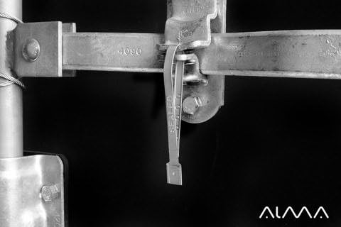 100 Plomben von Sicherheit aus Aluminium. Typ A Armband. Verschlusssystem Feste. Wirtschaftliche, ve