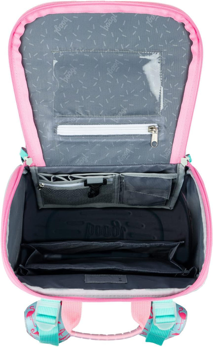 Baagl Schulranzen Mädchen Set 3 Teilig, Zippy Schultasche für 1. Klasse, Grundschule Ranzen Torniste
