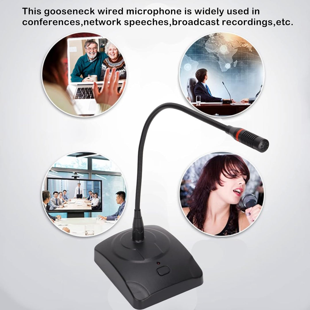 Annadue Desktop Microphone,Kabelgebundenes Tischmikrofon,Omnidirektionales Kondensator Mikrofon, 360