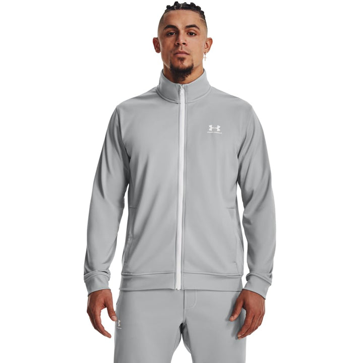 Under Armour Herren Sportstyle Tricot Jacke Sweatshirt M Modgrau/weiss, M Modgrau/weiß