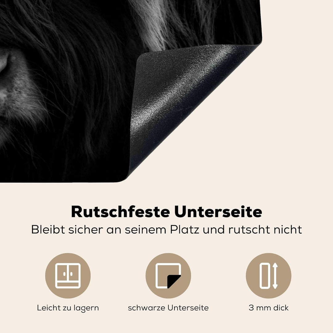 Herdabdeckplatte Einteilig Küche Herdabdeckung Induktionsfeld Ceranfeld Herdabdeckplatten Vinyl Matt