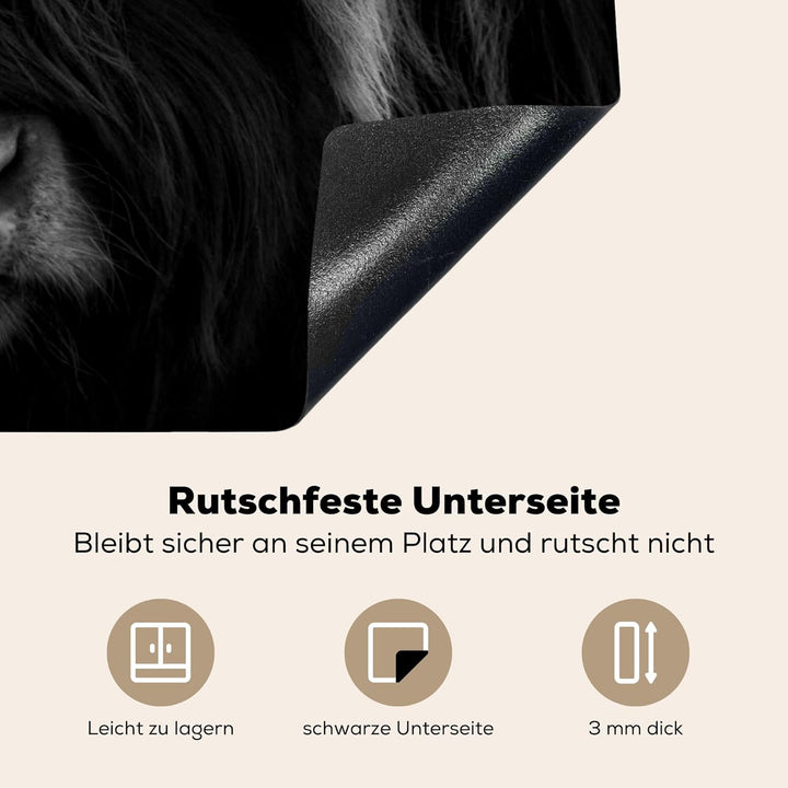 Herdabdeckplatte Einteilig Küche Herdabdeckung Induktionsfeld Ceranfeld Herdabdeckplatten Vinyl Matt