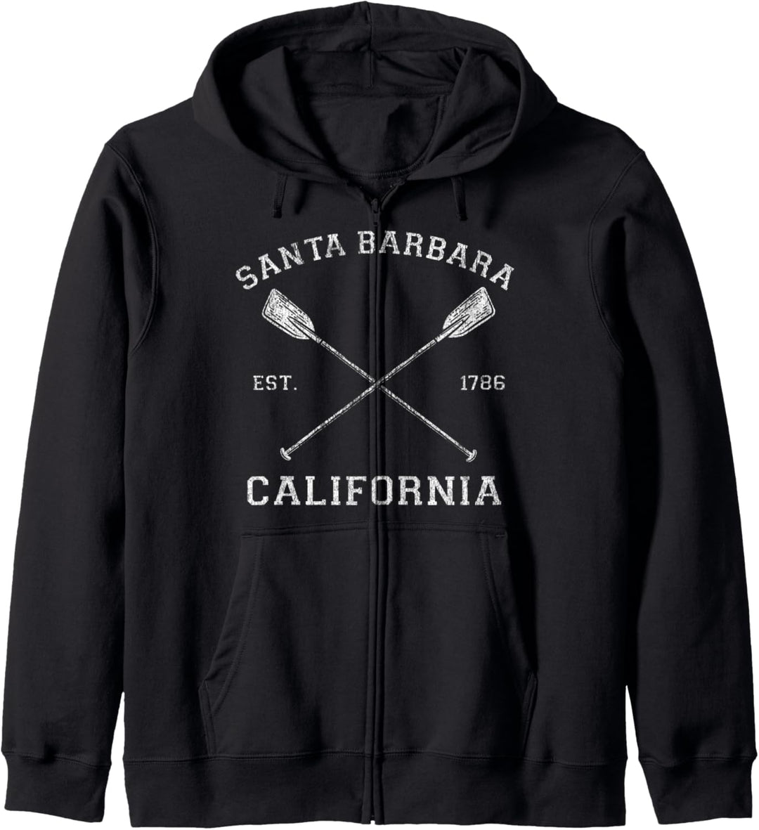 Vintage Santa Barbara Urlaub Kapuzenjacke