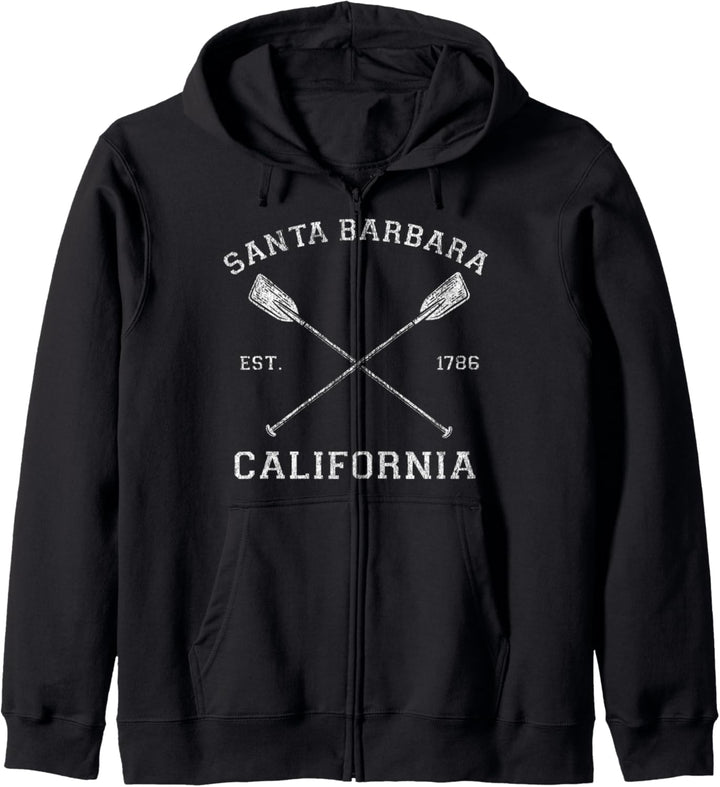 Vintage Santa Barbara Urlaub Kapuzenjacke