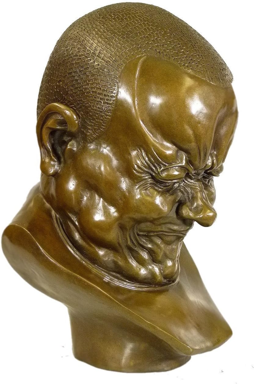 Kunst & Ambiente - Franz Xaver Messerschmidt - EIN Erzbösewicht - Charakterkopf Skulptur - Bronzefig
