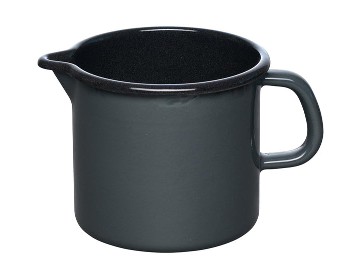 Riess, 0040-003, NOUVELLE PUR Design DARK GREY, Schnabeltopf, 12cm Durchmesser,Volumen 1L, LBH 18.7x