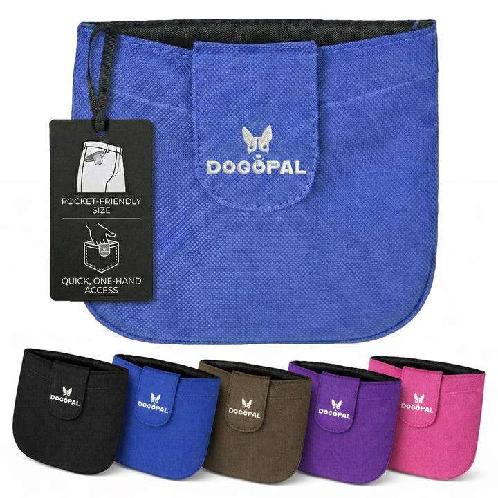 DOGOPAL Leckerlitasche für Hunde mit Magnetverschluss, kompakter Leckerlibeutel für Hundetraining, s