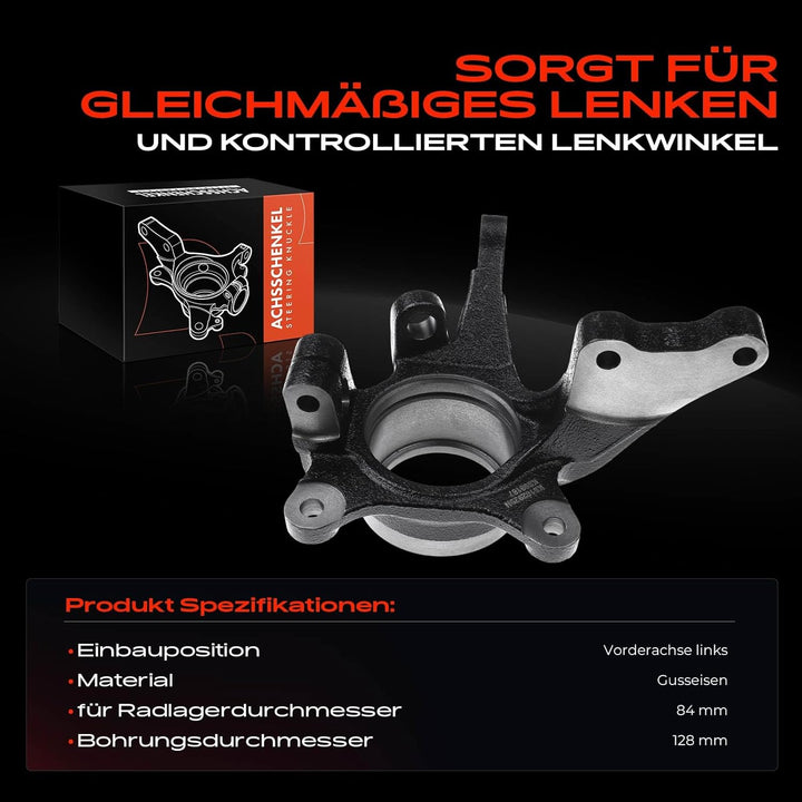 Achsschenkel Radlager Vorne Links für Santa Fé I SM 2001-2004 698-187