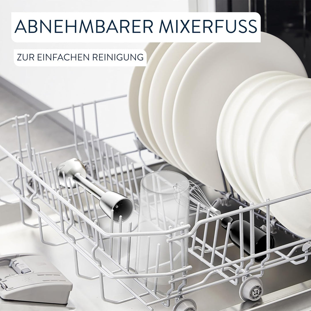 Jamie Oliver by Tefal Stabmixer, Edelstahlklingen, 1200 Watt, Mixerfuss spülmaschinengeeignet, Multi