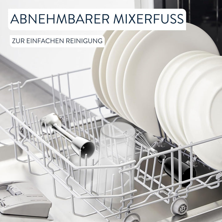 Jamie Oliver by Tefal Stabmixer, Edelstahlklingen, 1200 Watt, Mixerfuss spülmaschinengeeignet, Multi